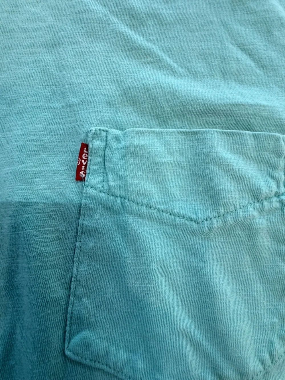 Levi’s Standard Mint Green Pocket Tee Size M Short Sleeve Casual T-Shirt